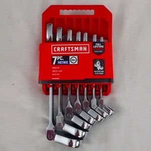 BRAND NEW - 7pc Craftsman Ratcheting Flex Head Metric Wrench Set